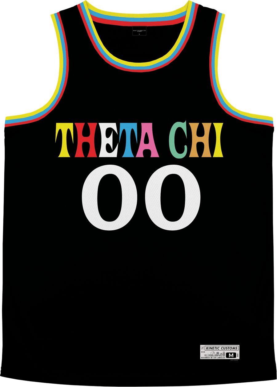 Theta Chi - Crayon House Basketball Jersey Premium Basketball Kinetic Society LLC 