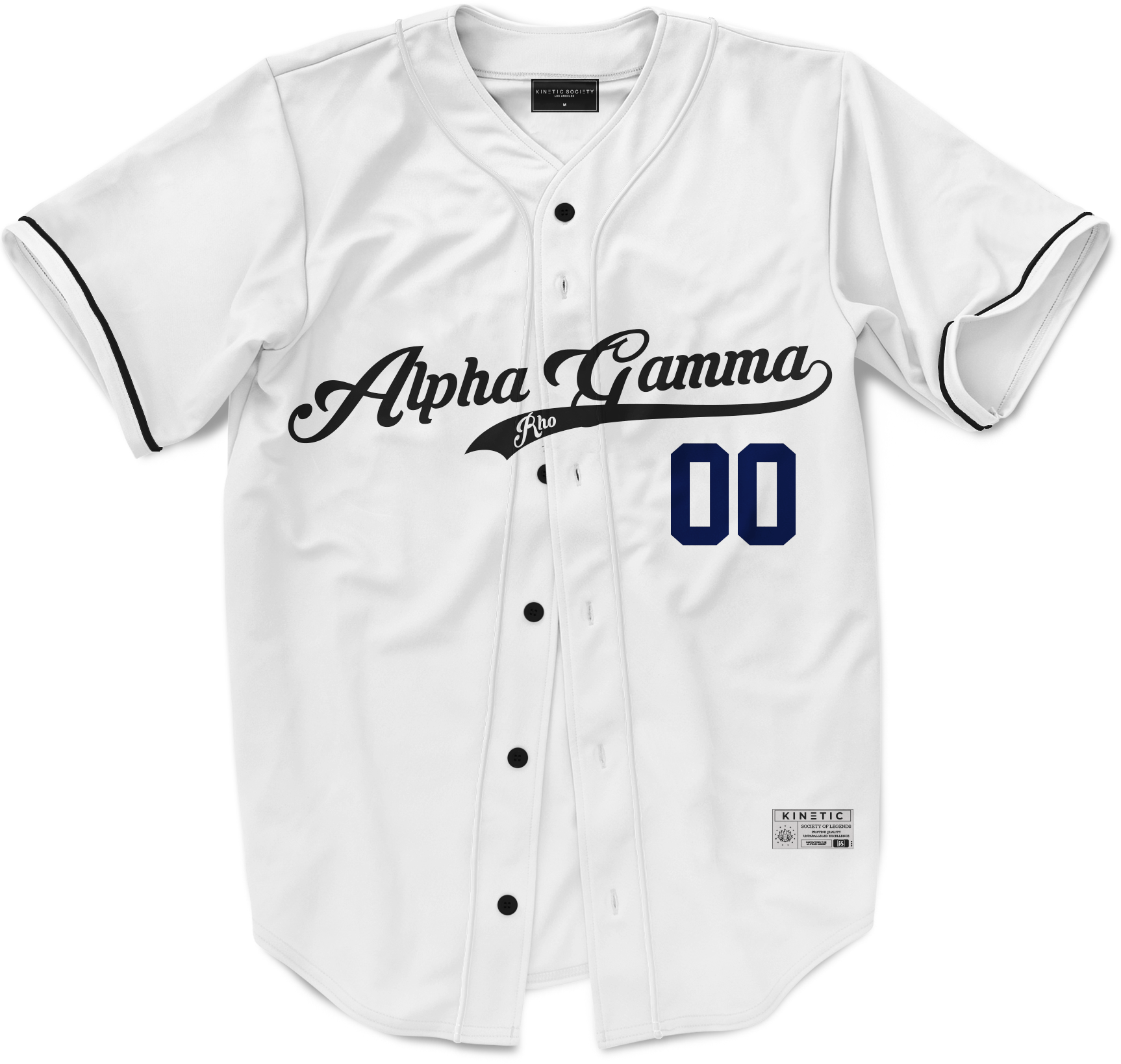 Alpha Gamma Rho - Classic Ballpark Blue Baseball Jersey