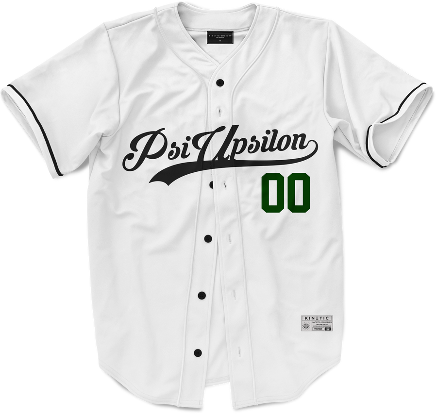 Psi Upsilon - Classic Ballpark Green Baseball Jersey