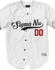 Sigma Nu - Classic Ballpark Red Baseball Jersey