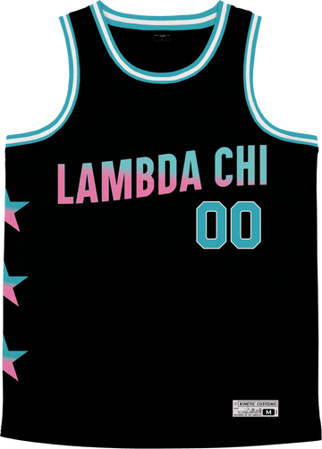 Lambda Chi Alpha - Cotton Candy Basketball Jersey Premium Basketball Kinetic Society LLC 