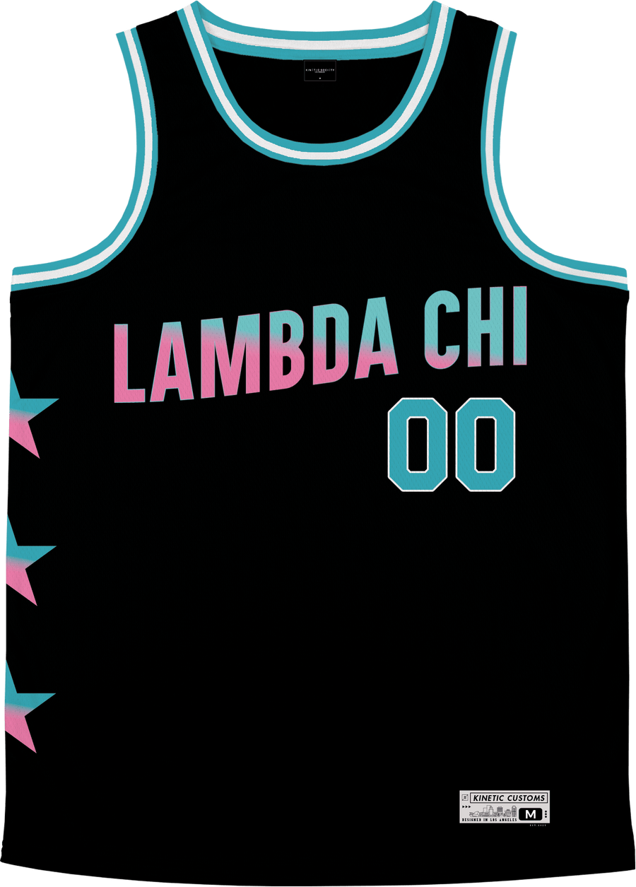 Lambda Chi Alpha - Cotton Candy Basketball Jersey Premium Basketball Kinetic Society LLC 