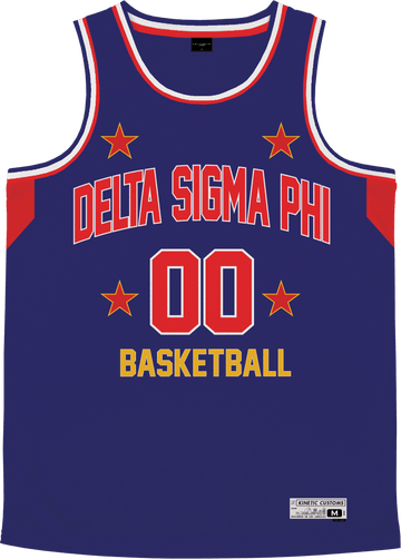 Delta Sigma Phi - Retro Ballers Basketball Jersey - Kinetic Society