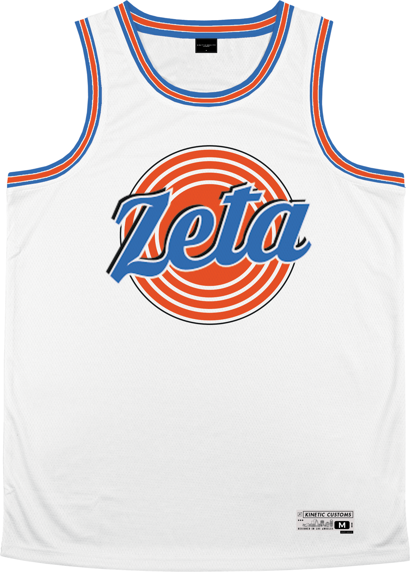 Zeta Tau Alpha - Vintage Basketball Jersey Premium Basketball Kinetic Society LLC 