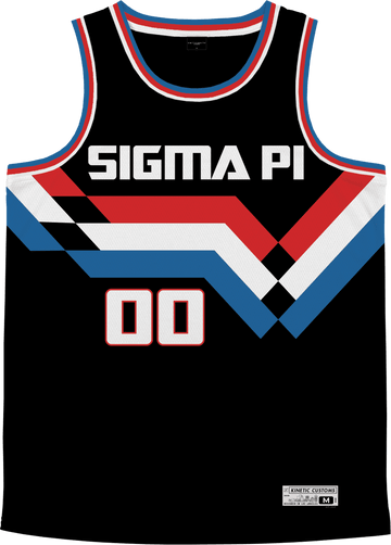Sigma PI Retro Block Basketball Jersey M / Yes (+$10)