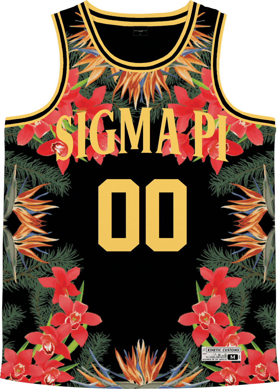 Sigma Pi - Orchid Paradise Basketball Jersey - Kinetic Society