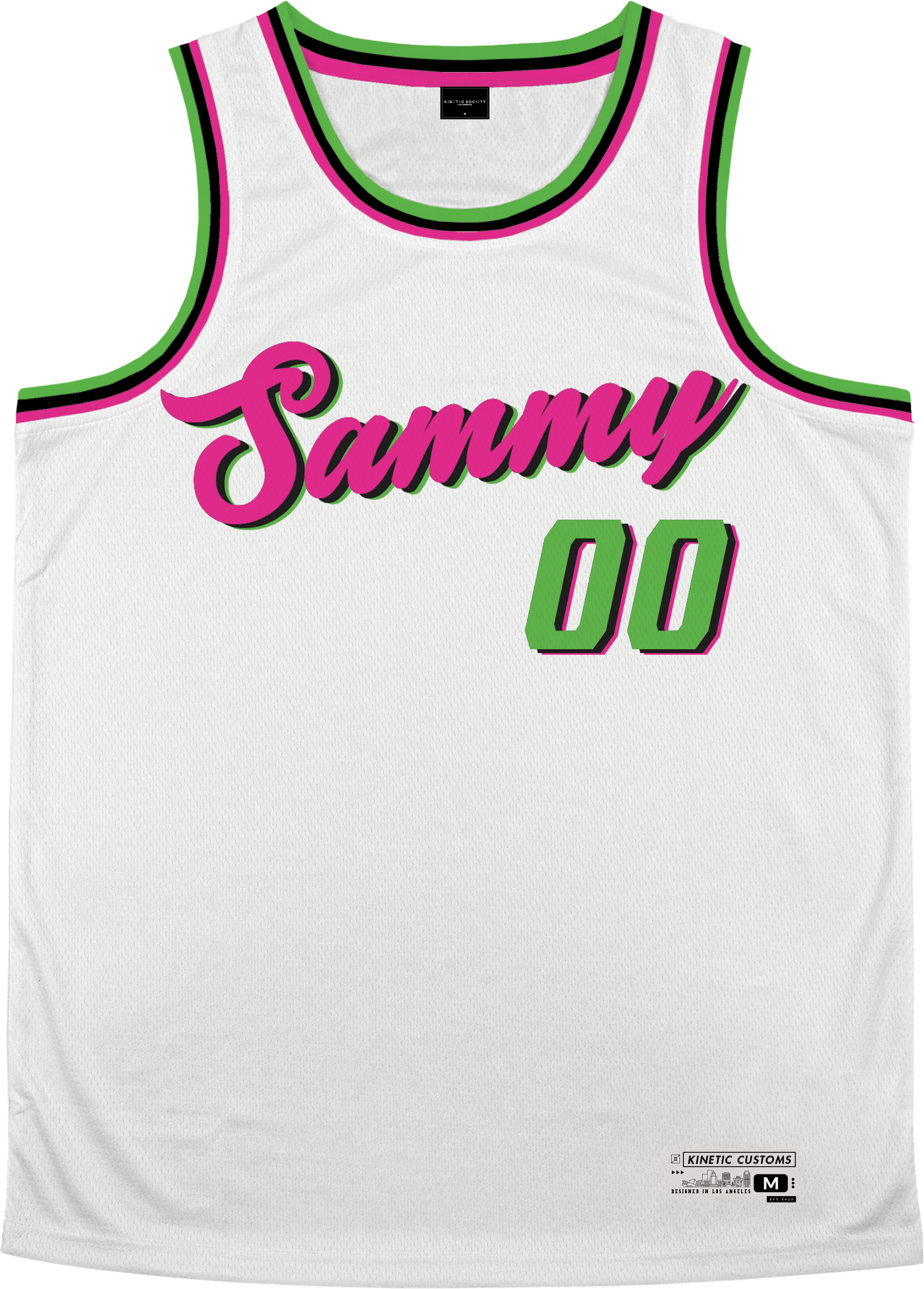 Sigma Alpha Mu - Bubble Gum Basketball Jersey - Kinetic Society