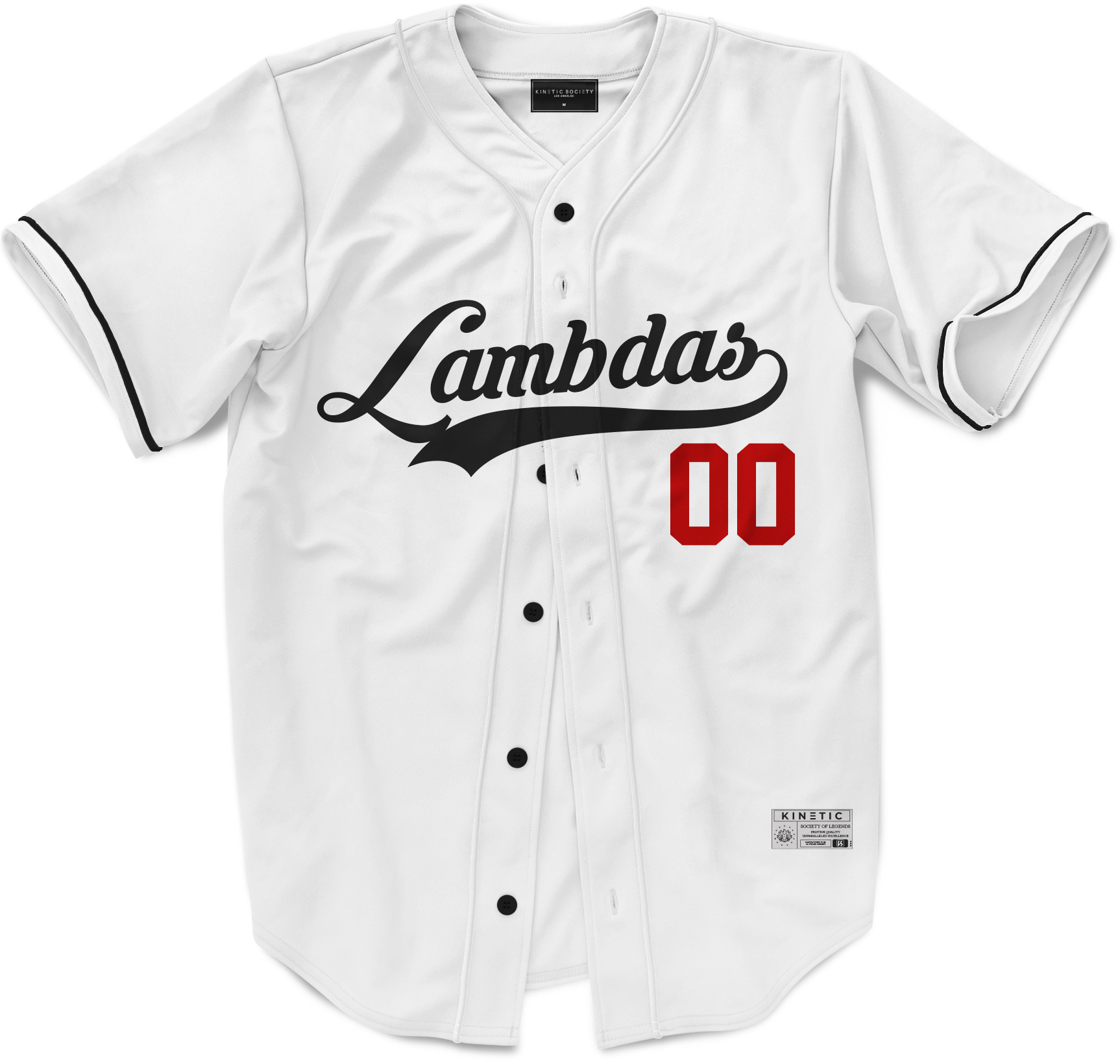 Lambda Phi Epsilon - Classic Ballpark Red Baseball Jersey