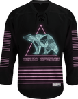 Delta Upsilon - Neon Polar Bear Hockey Jersey - Kinetic Society