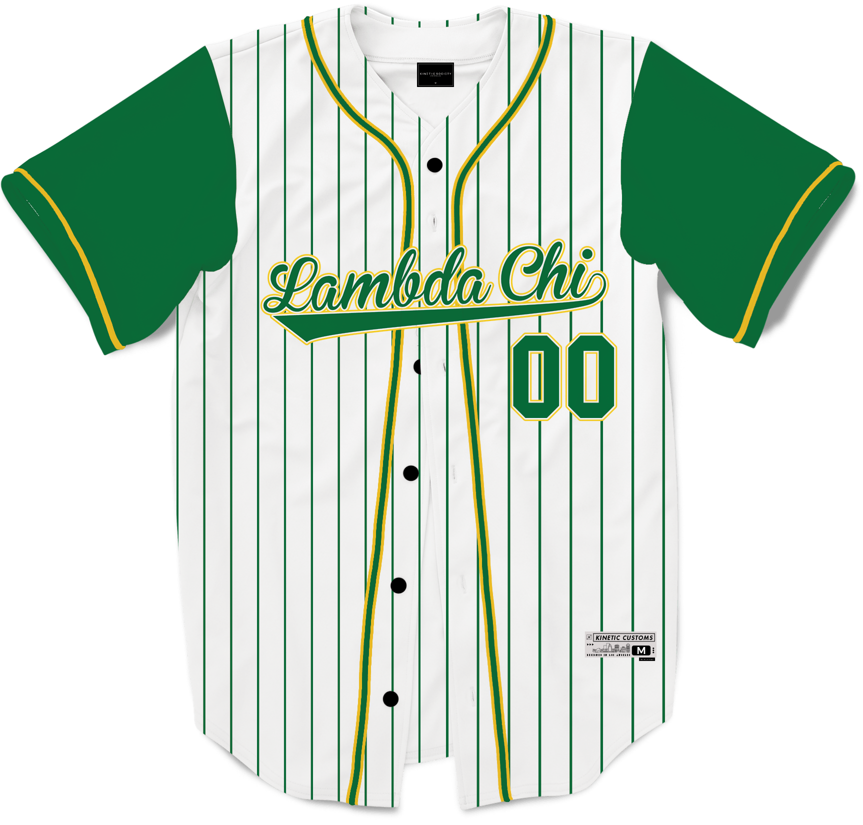 Lambda Chi Alpha - House Baseball Jersey Premium Baseball Kinetic Society LLC 