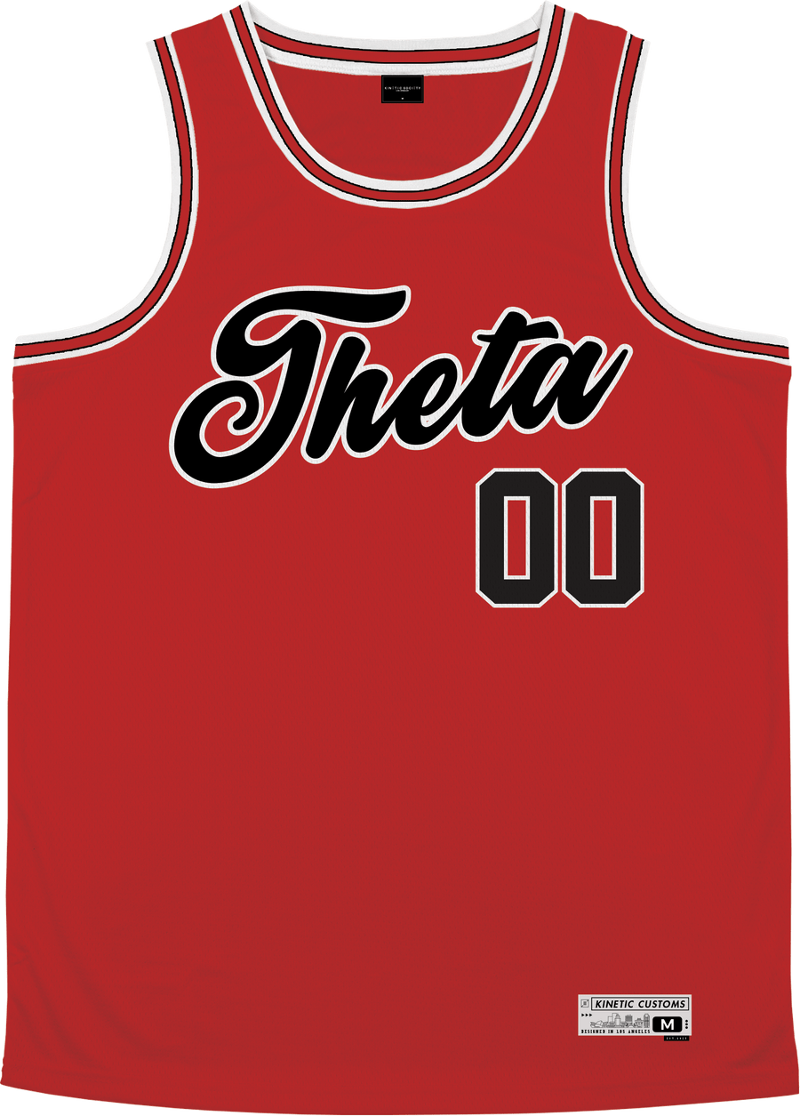 Kappa Alpha Theta - Big Red Basketball Jersey Premium Basketball Kinetic Society LLC 