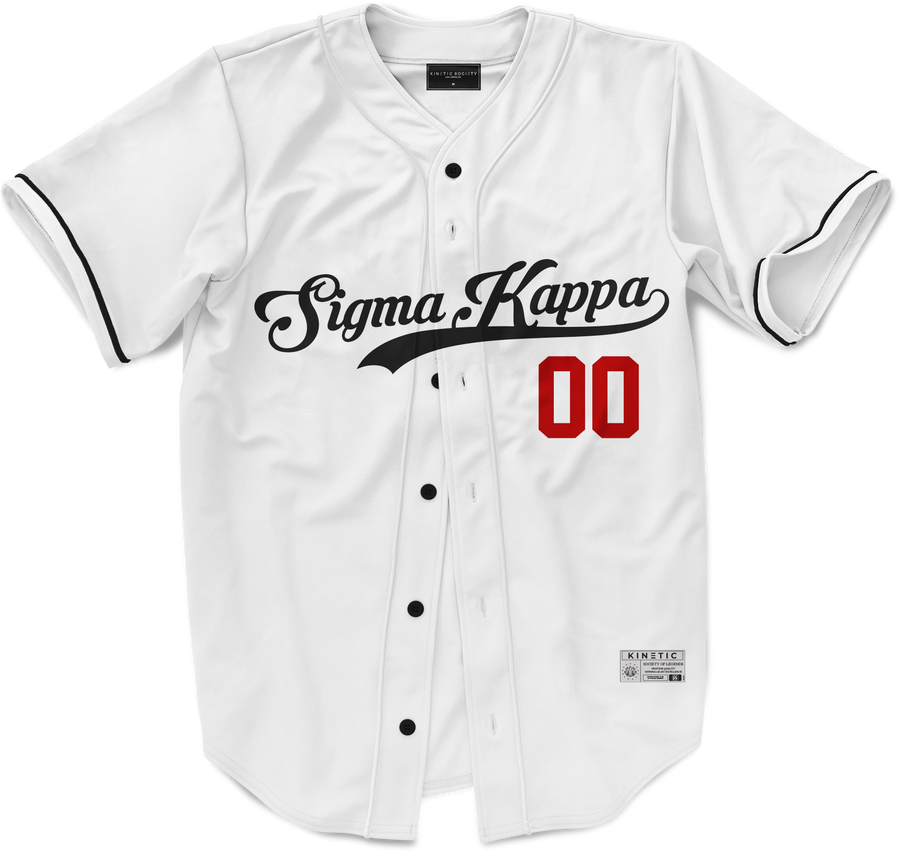Sigma Kappa - Classic Ballpark Red Baseball Jersey