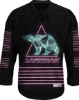Lambda Phi Epsilon - Neon Polar Bear Hockey Jersey - Kinetic Society