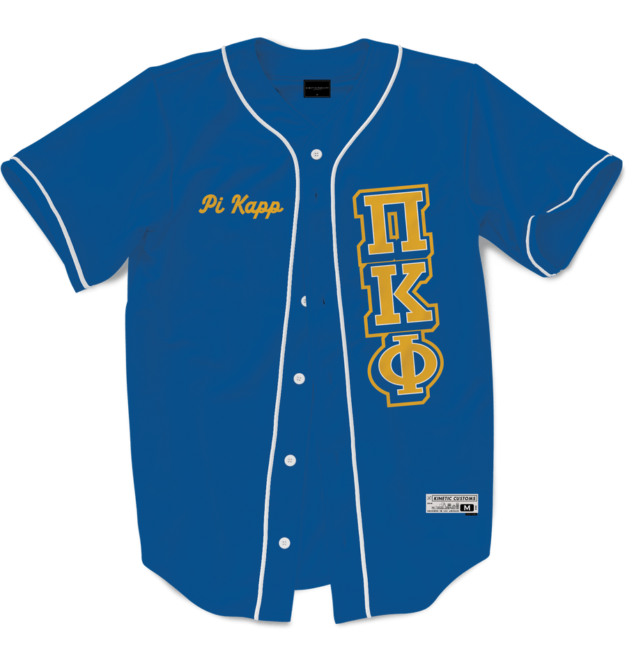 PI KAPPA PHI - The Block Baseball Jersey Premium Baseball Kinetic Society LLC 