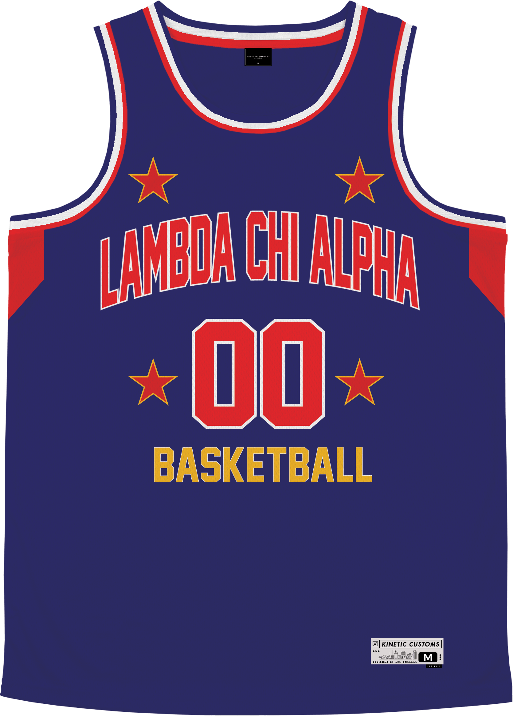 Lambda Chi Alpha - Retro Ballers Basketball Jersey - Kinetic Society