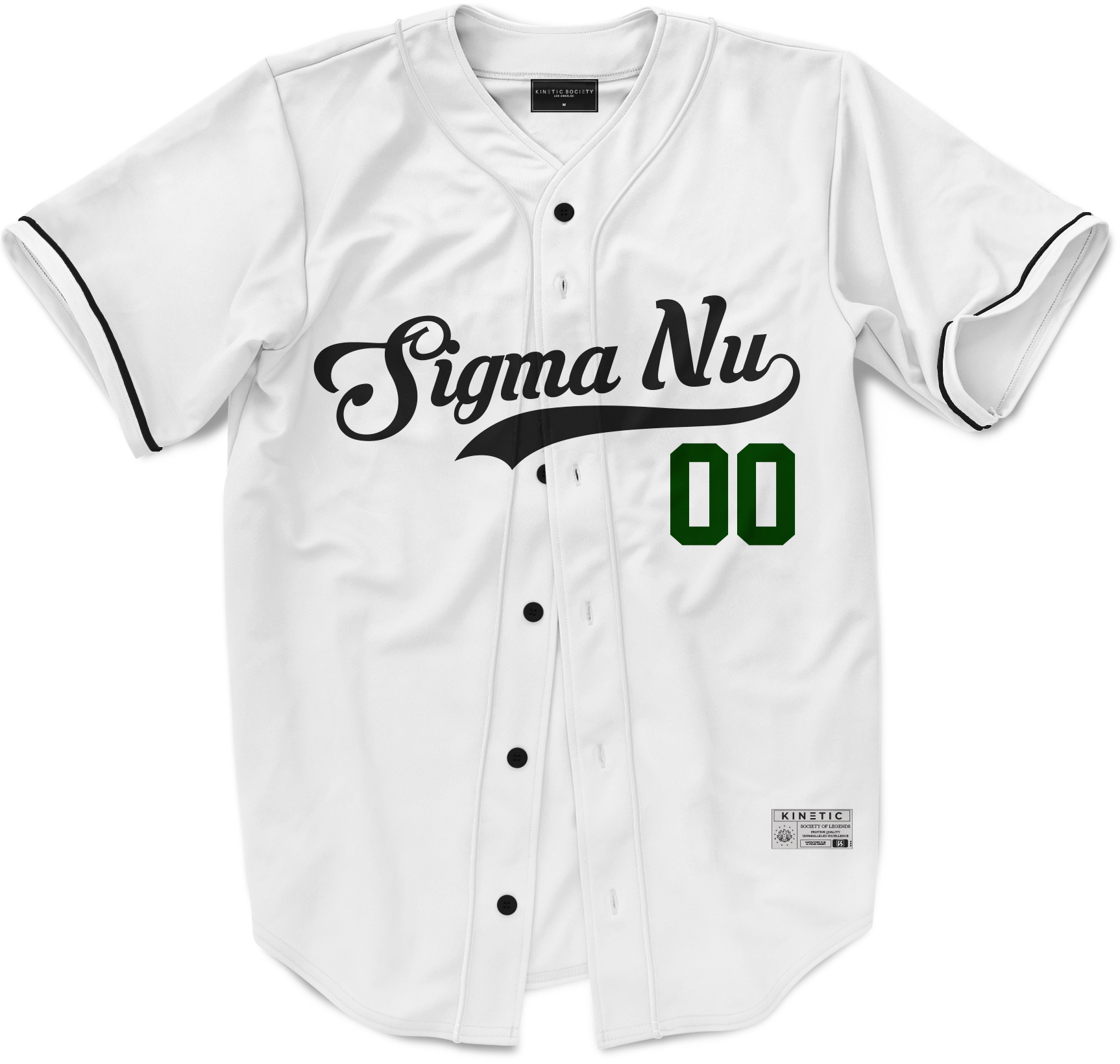 Sigma Nu - Classic Ballpark Green Baseball Jersey