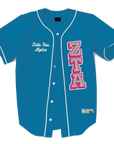 ZETA TAU ALPHA - The Block Baseball Jersey Premium Baseball Kinetic Society LLC 