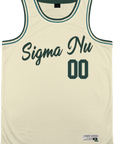 Sigma Nu - Buttercream Basketball Jersey Premium Basketball Kinetic Society LLC 