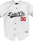 Delta Chi - Classic Ballpark Red Baseball Jersey