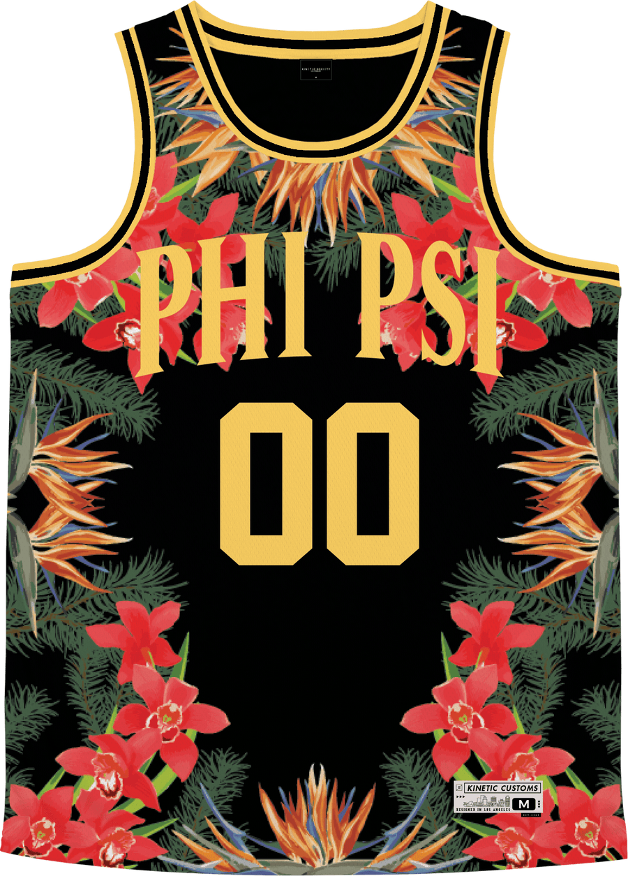 Phi Kappa Psi - Orchid Paradise Basketball Jersey - Kinetic Society