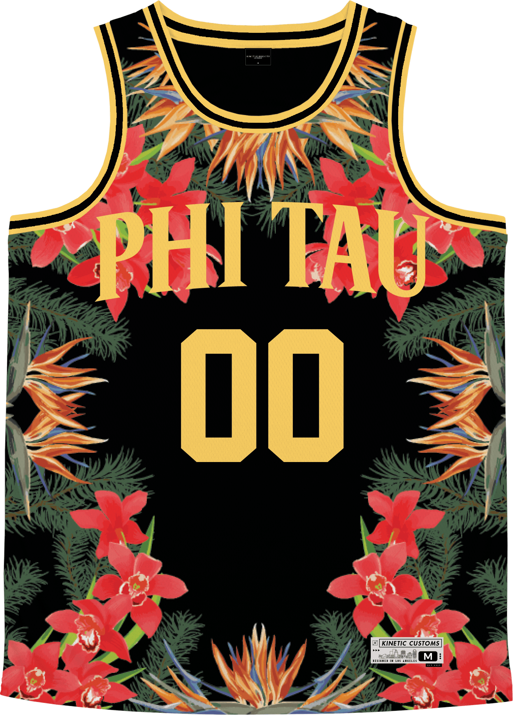 Phi Kappa Tau - Orchid Paradise Basketball Jersey Premium Basketball Kinetic Society LLC 