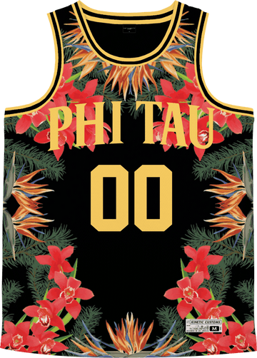 Phi Kappa Tau - Orchid Paradise Basketball Jersey Premium Basketball Kinetic Society LLC 