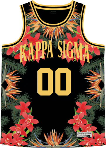 Kappa Sigma - Orchid Paradise Basketball Jersey - Kinetic Society