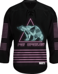Psi Upsilon - Neon Polar Bear Hockey Jersey - Kinetic Society