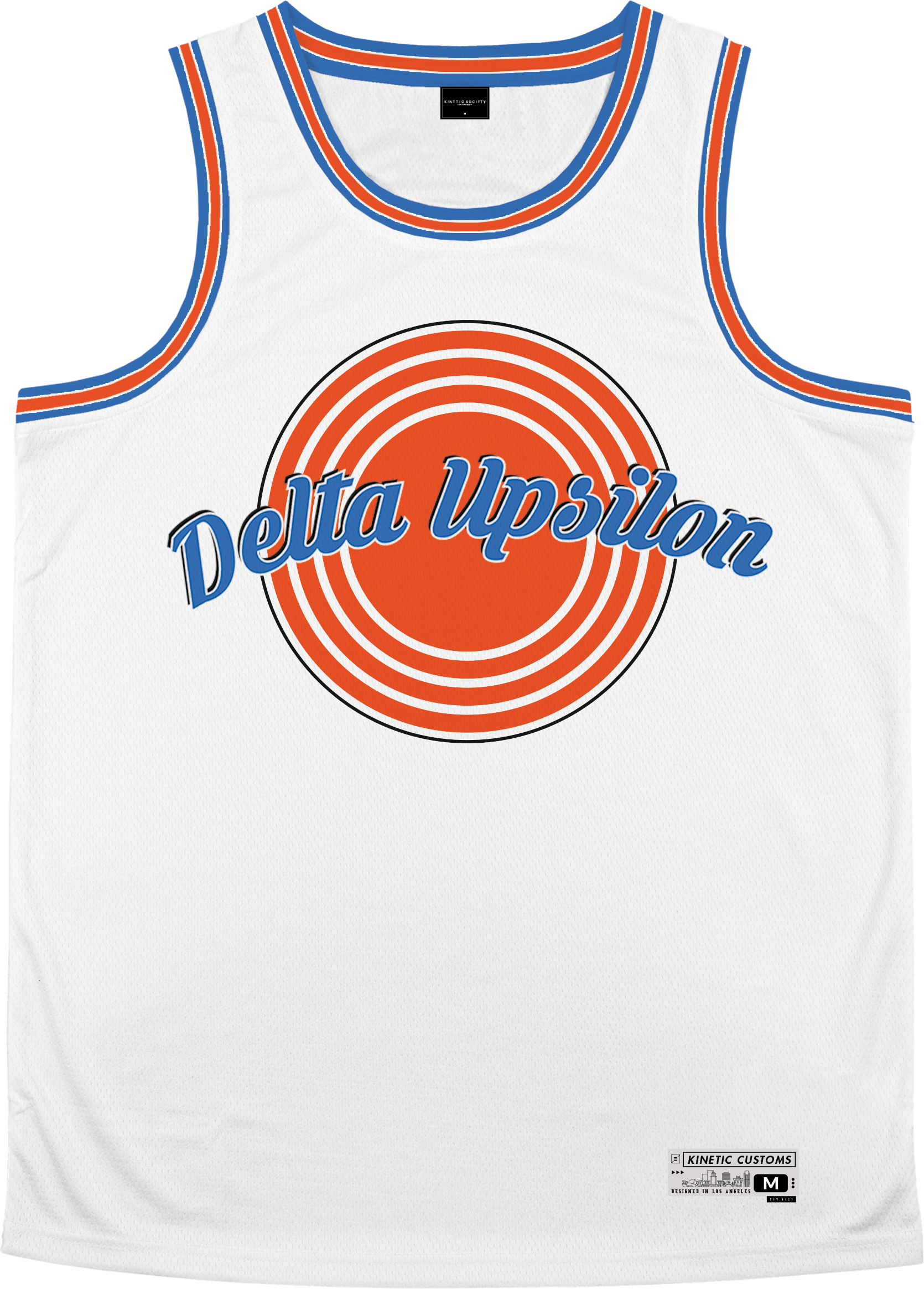 Delta Upsilon - Vintage Basketball Jersey Premium Basketball Kinetic Society LLC 