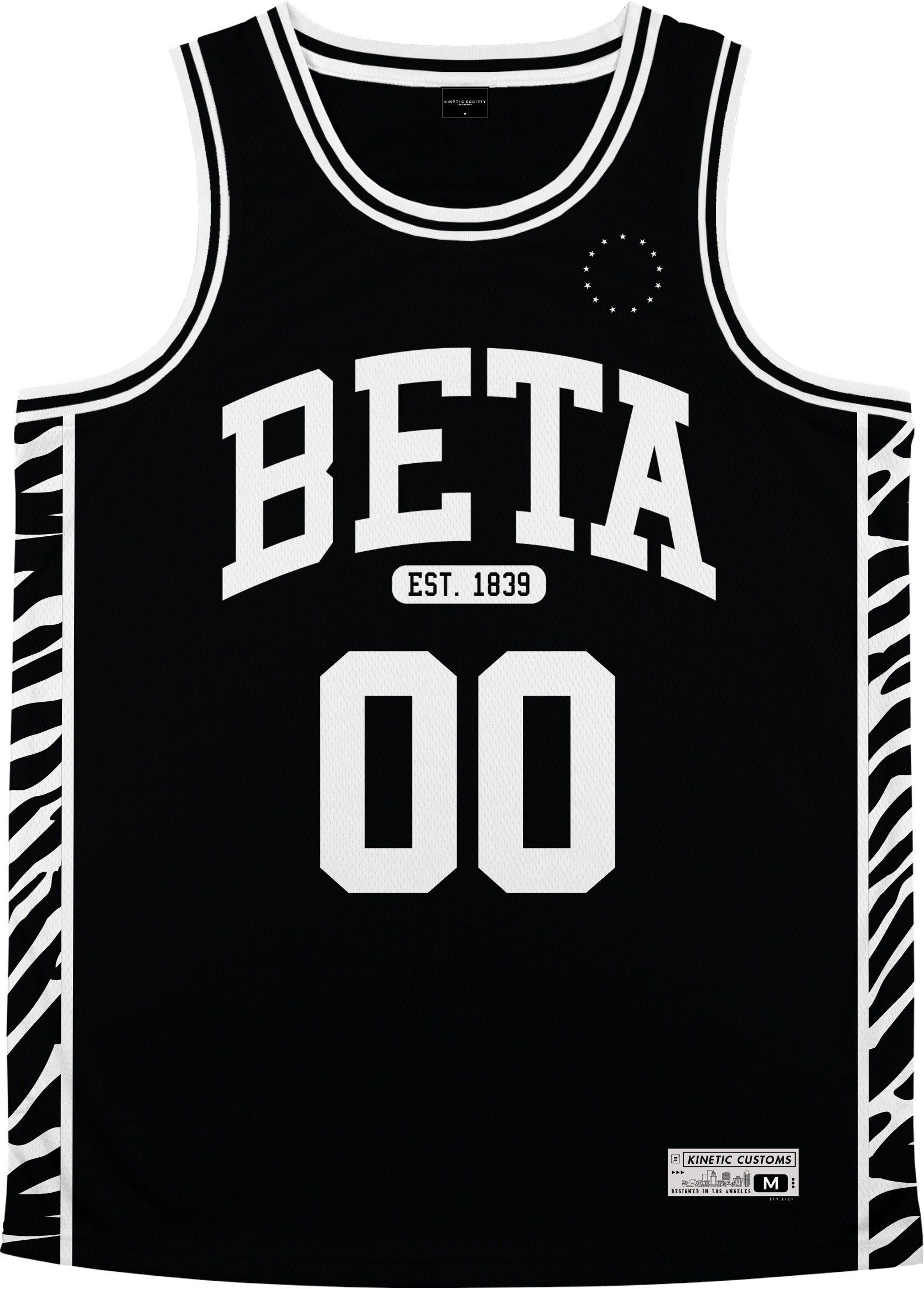 Beta Theta Pi - Zebra Flex Basketball Jersey - Kinetic Society