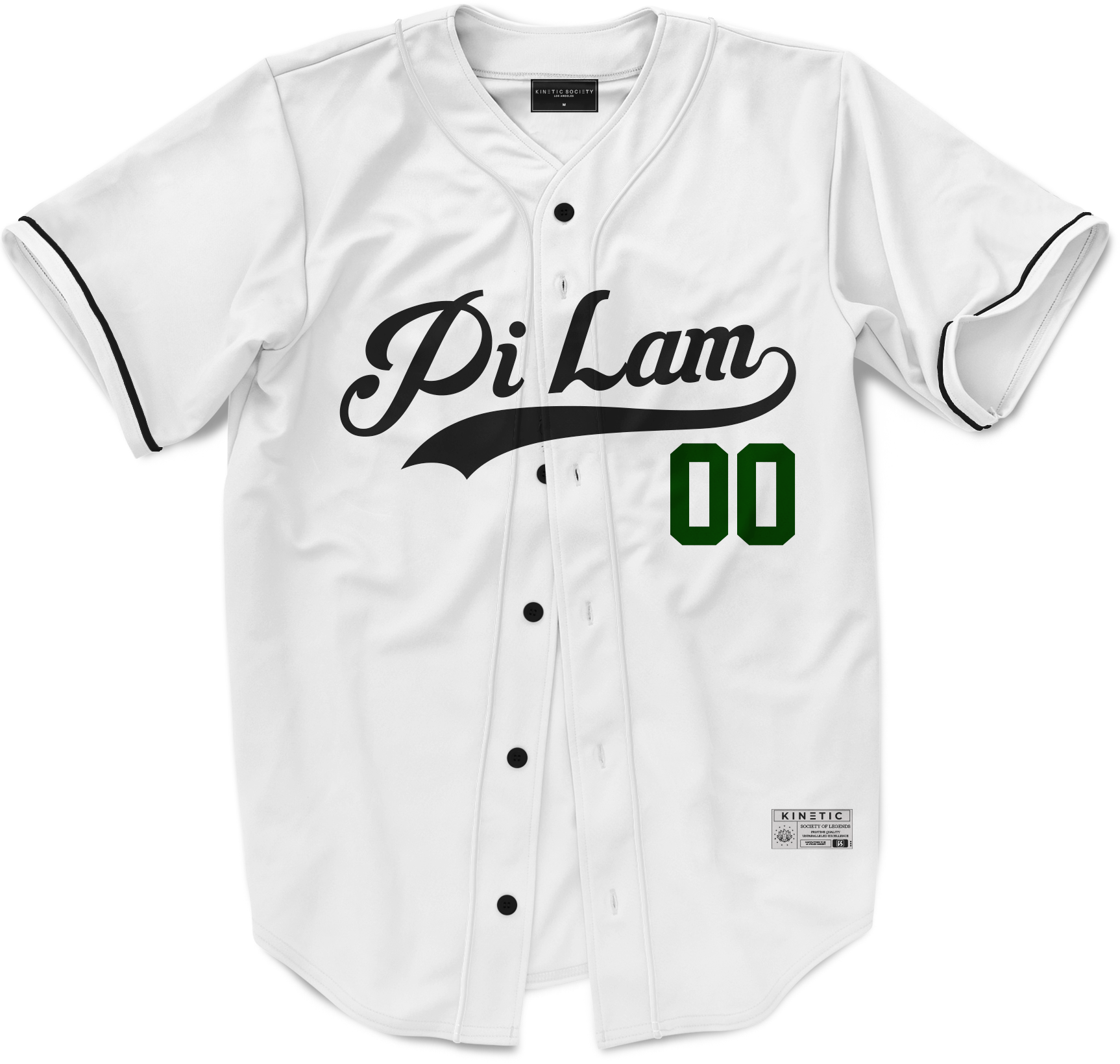 Pi Lambda Phi - Classic Ballpark Green Baseball Jersey