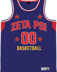 Zeta Psi - Retro Ballers Basketball Jersey - Kinetic Society