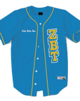 Zeta Beta Tau - The Block Baseball Jersey Premium Baseball Kinetic Society LLC 