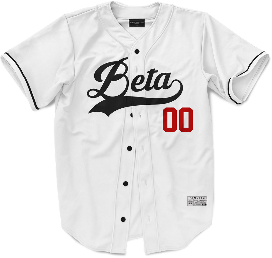 Beta Theta Pi - Classic Ballpark Red Baseball Jersey