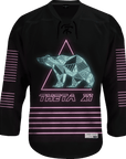 Theta Xi - Neon Polar Bear Hockey Jersey Hockey Kinetic Society LLC 