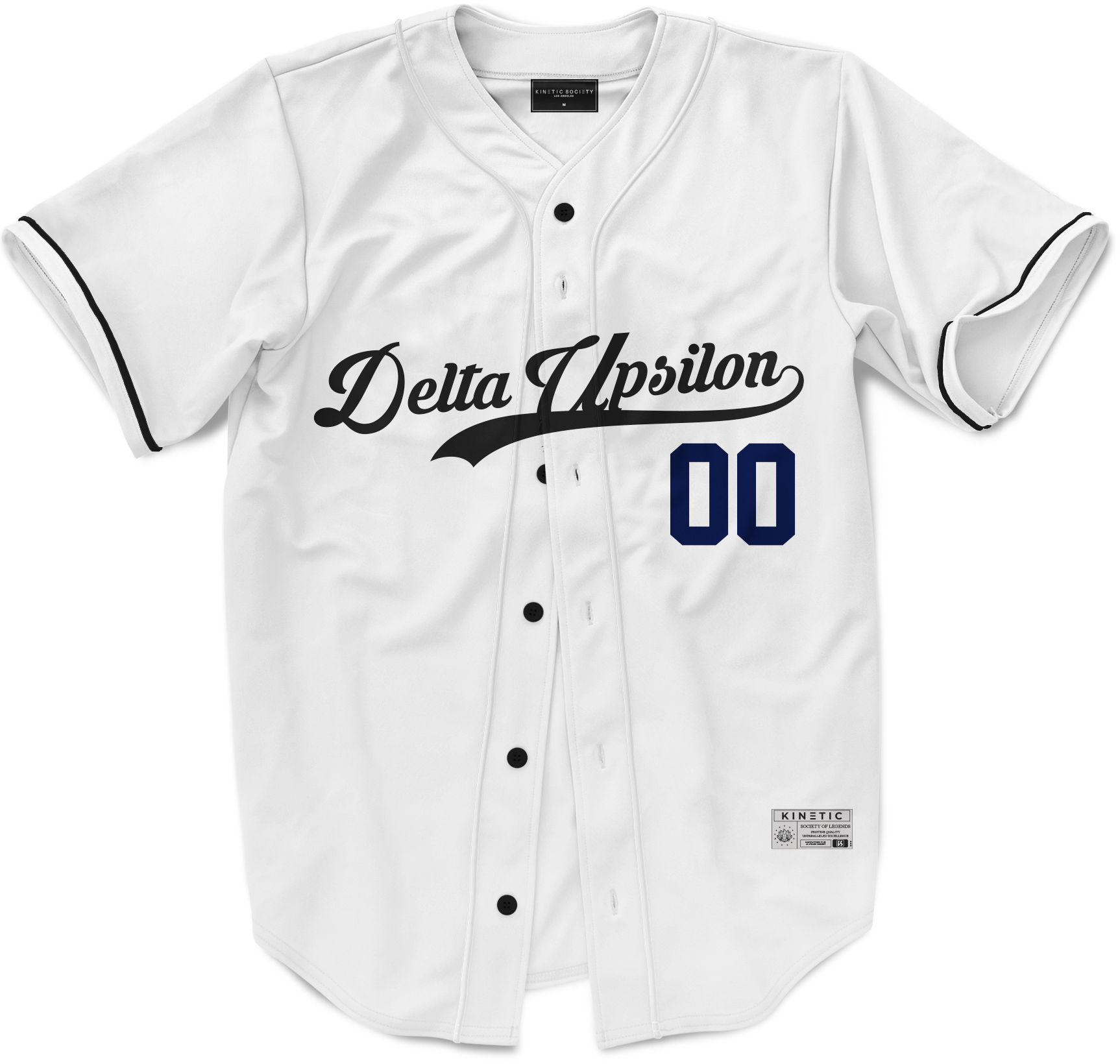 Delta Upsilon - Classic Ballpark Blue Baseball Jersey