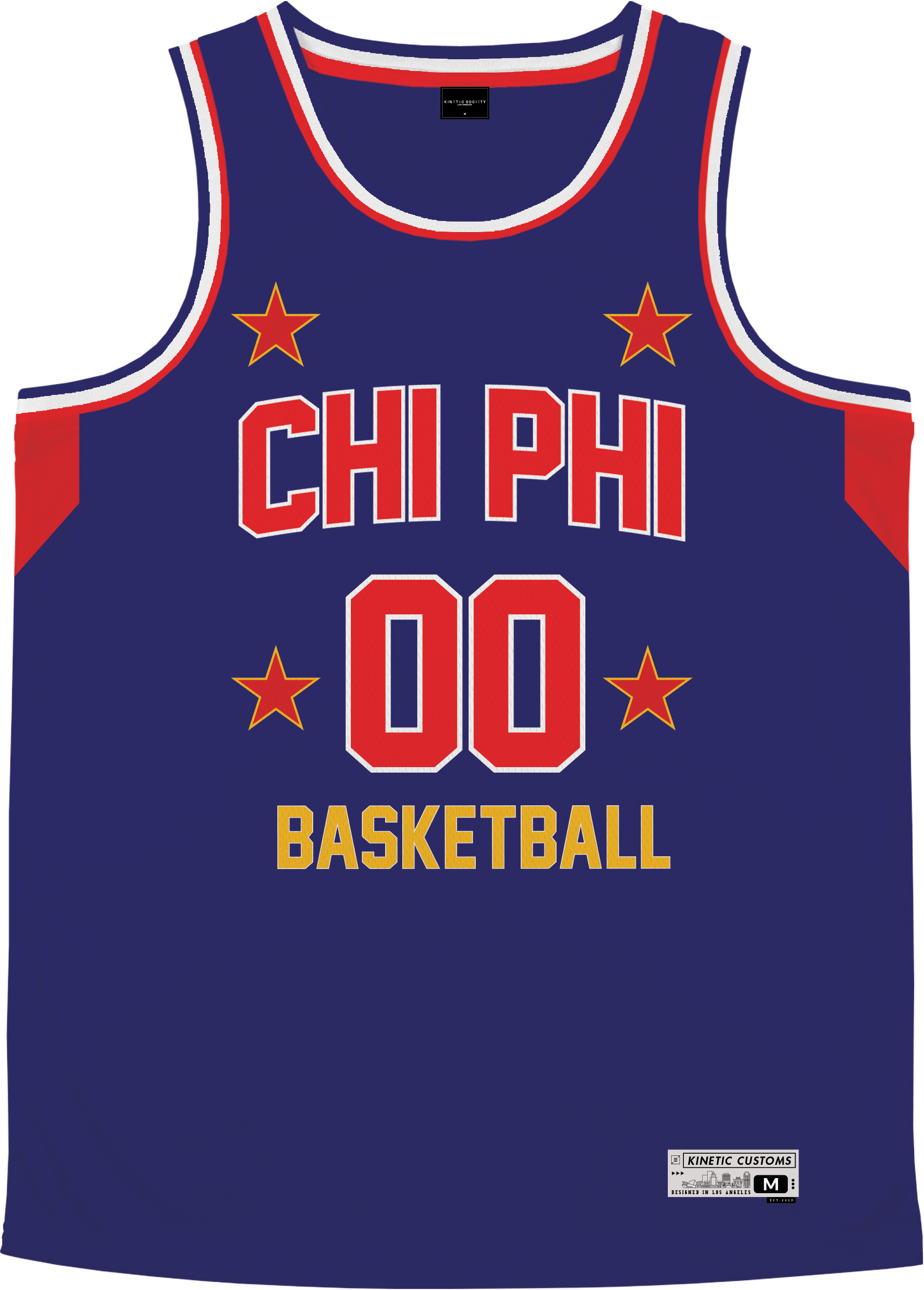 Chi Phi - Retro Ballers Basketball Jersey Premium Basketball Kinetic Society LLC 