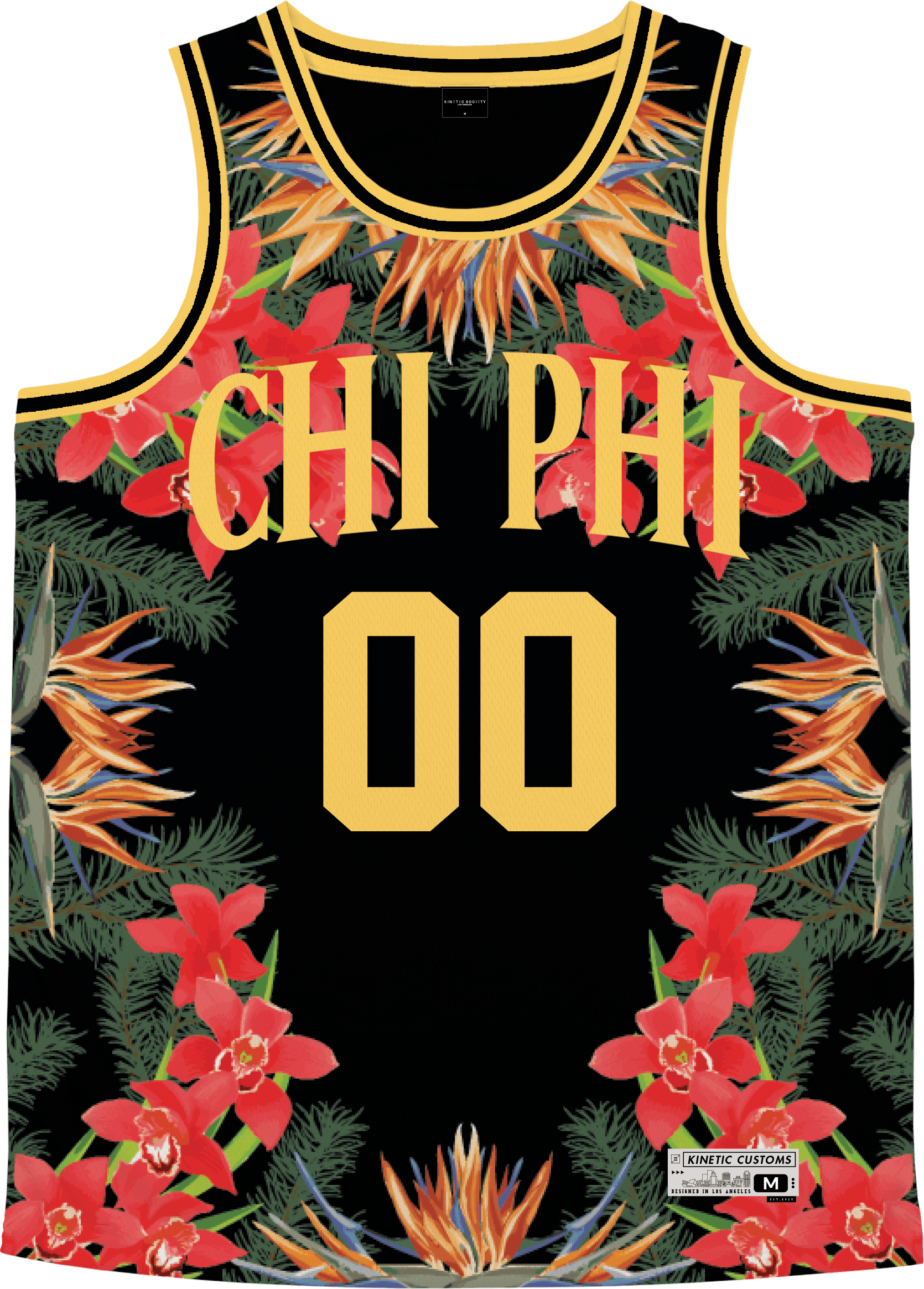 Chi Phi - Orchid Paradise Basketball Jersey Premium Basketball Kinetic Society LLC 