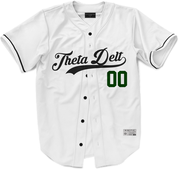 Theta Delta Chi - Classic Ballpark Green Baseball Jersey