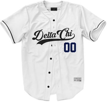 Delta Chi - Classic Ballpark Blue Baseball Jersey