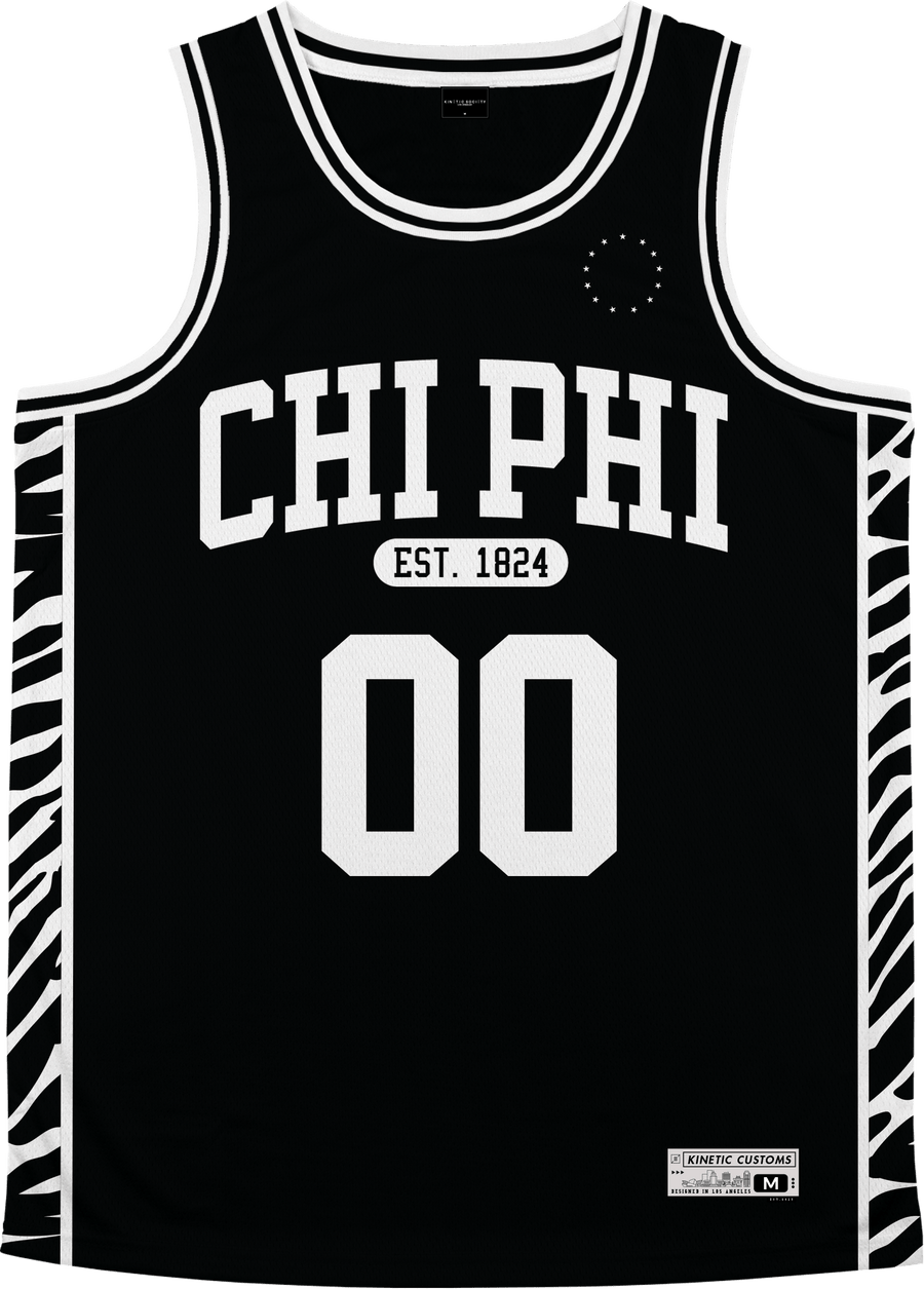 Chi Phi - Zebra Flex Basketball Jersey - Kinetic Society