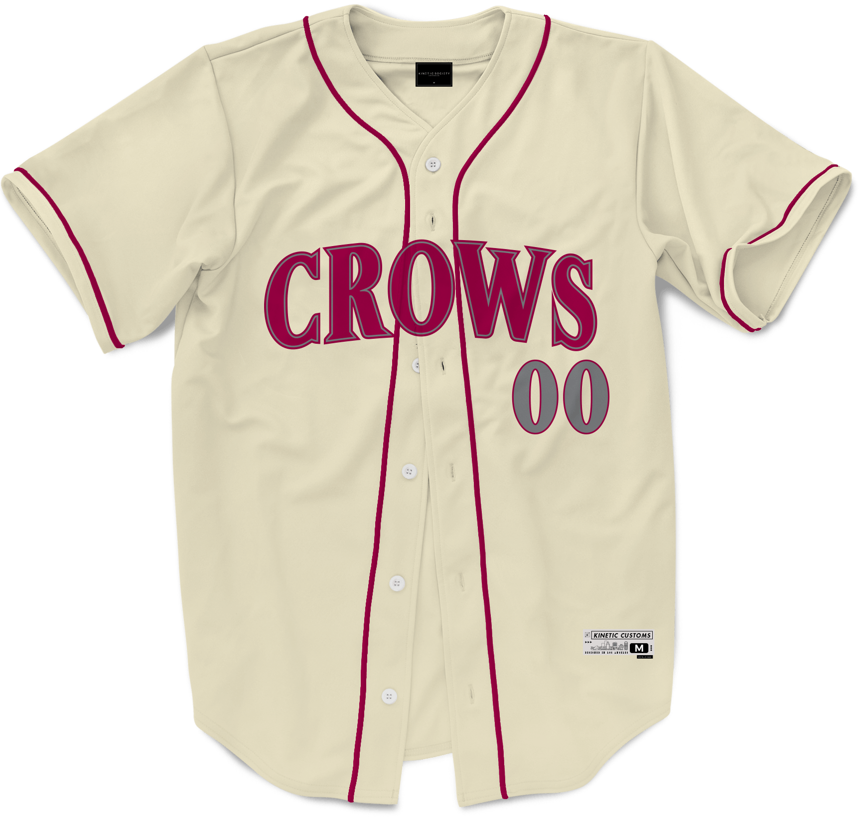 Alpha Chi Rho - Cream Baseball Jersey Premium Baseball Kinetic Society LLC 