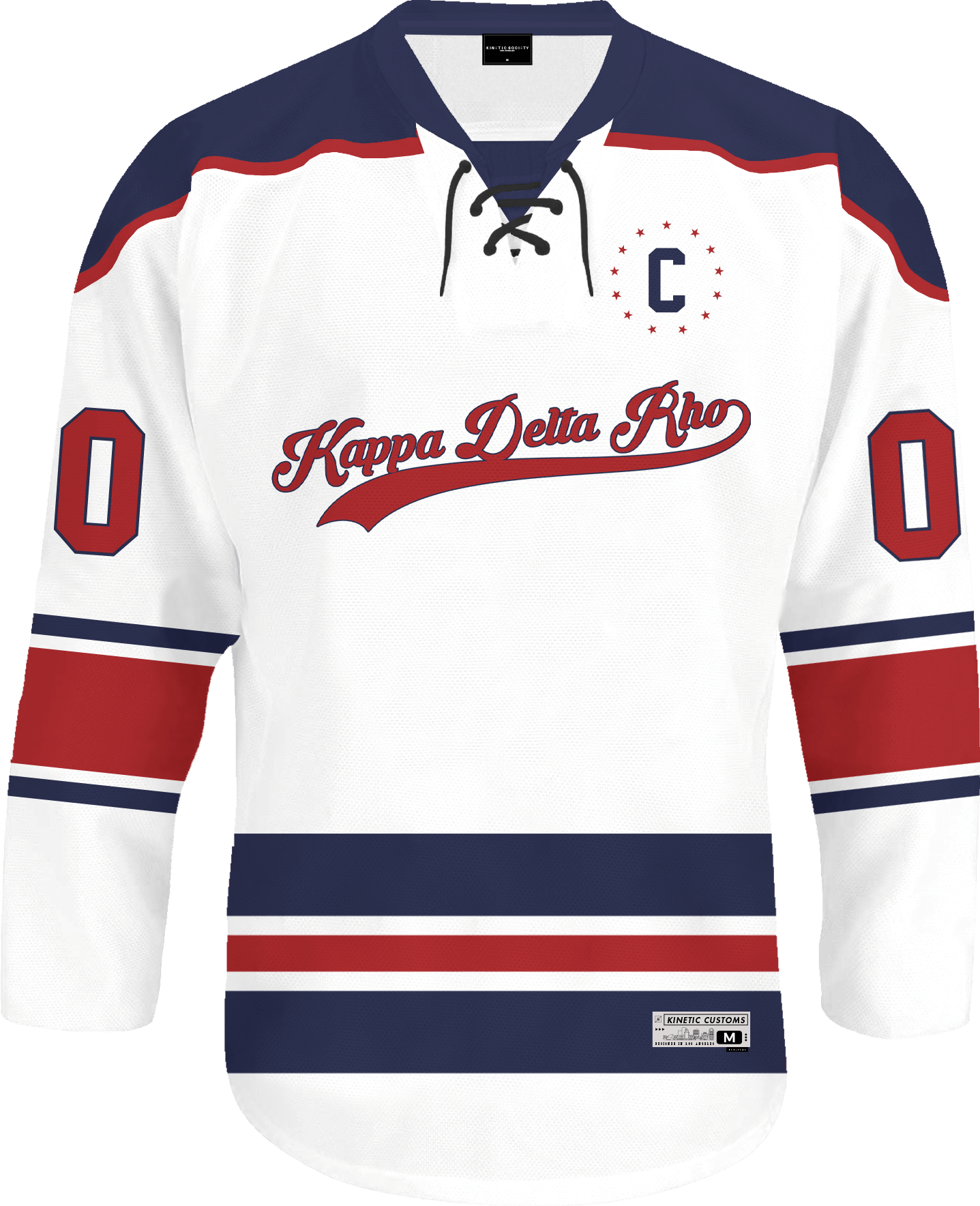 Kappa Delta Rho - Captain Hockey Jersey Hockey Kinetic Society LLC 