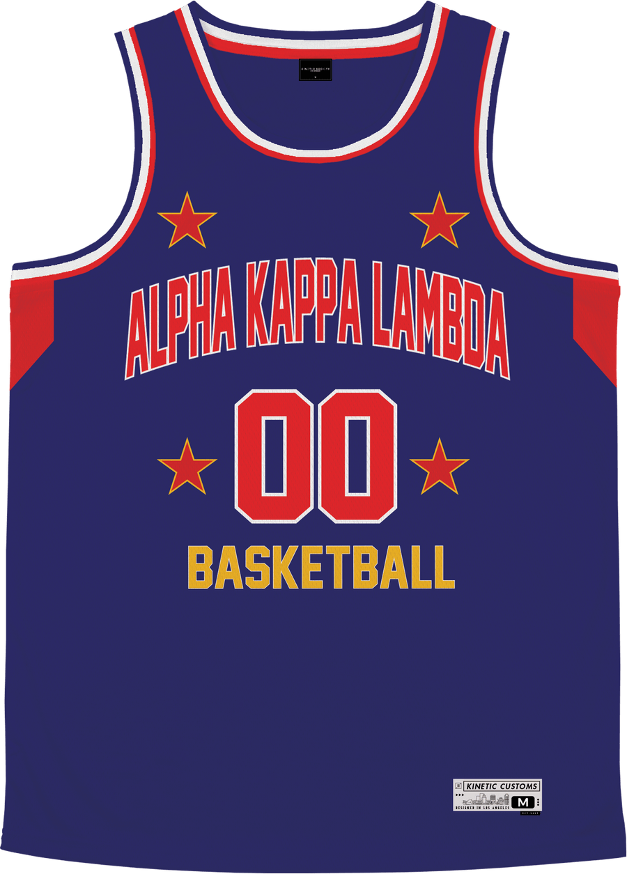 Alpha Kappa Lambda - Retro Ballers Basketball Jersey - Kinetic Society