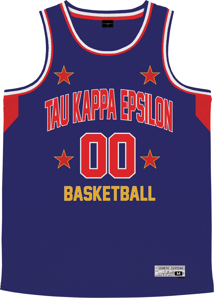 Tau Kappa Epsilon - Retro Ballers Basketball Jersey - Kinetic Society