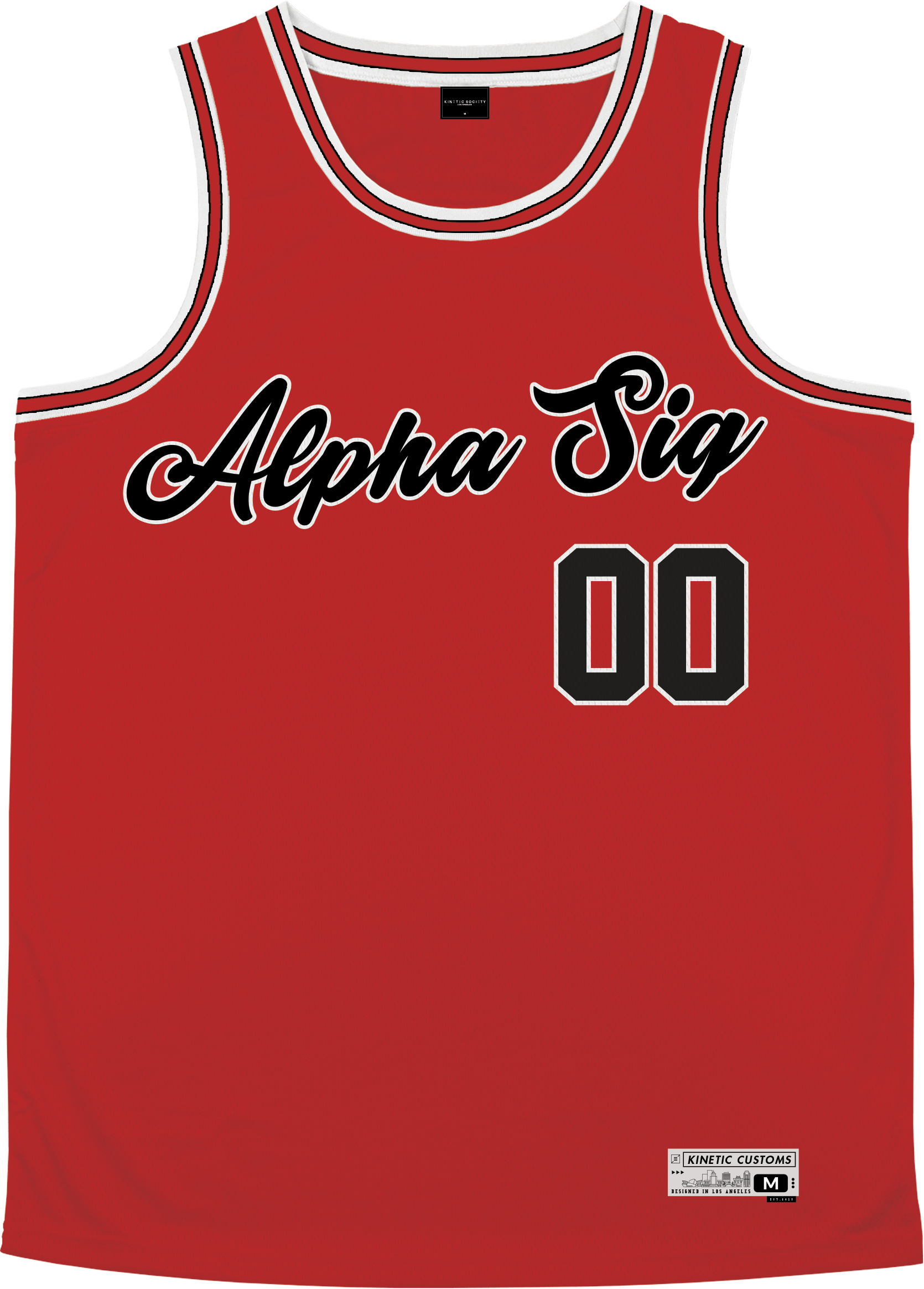 Alpha Sigma Phi - Big Red Basketball Jersey - Kinetic Society