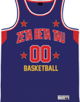 Zeta Beta Tau - Retro Ballers Basketball Jersey - Kinetic Society