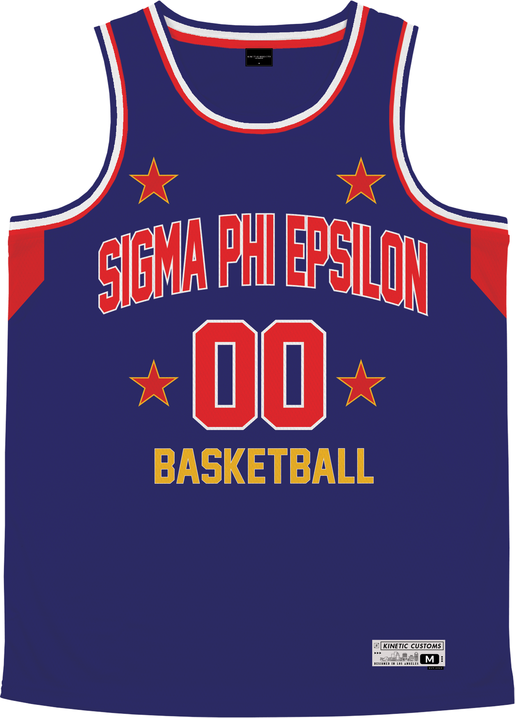 Sigma Phi Epsilon - Retro Ballers Basketball Jersey - Kinetic Society