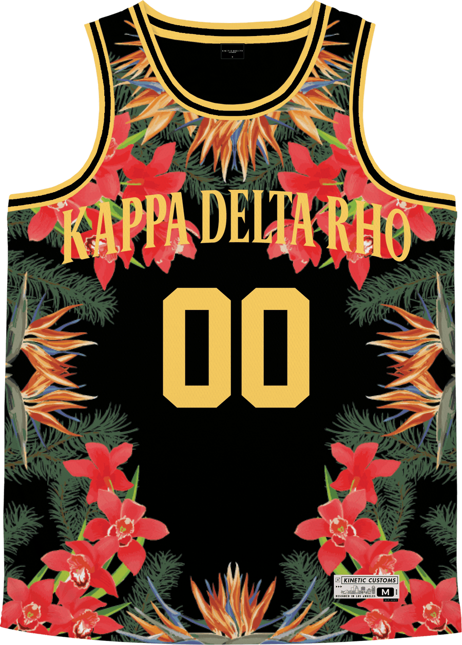 Kappa Delta Rho - Orchid Paradise Basketball Jersey - Kinetic Society