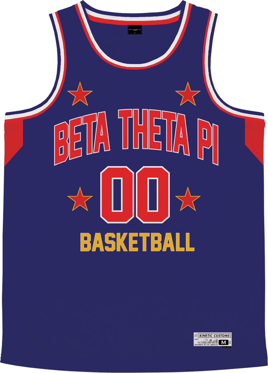 Beta Theta Pi - Retro Ballers Basketball Jersey - Kinetic Society